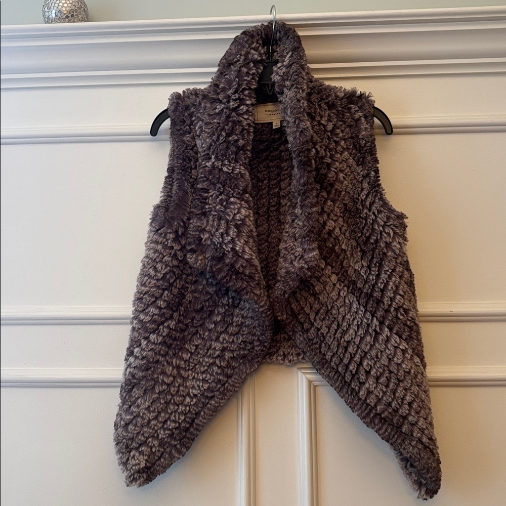Bagatelle Faux Fur Draped Vest